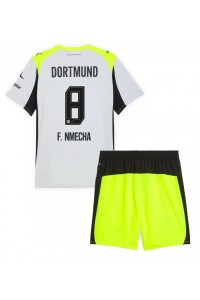Borussia Dortmund Felix Nmecha #8 Jalkapallovaatteet Lasten Vieraspeliasu 2025-26 Lyhythihainen (+ Lyhyet housut)